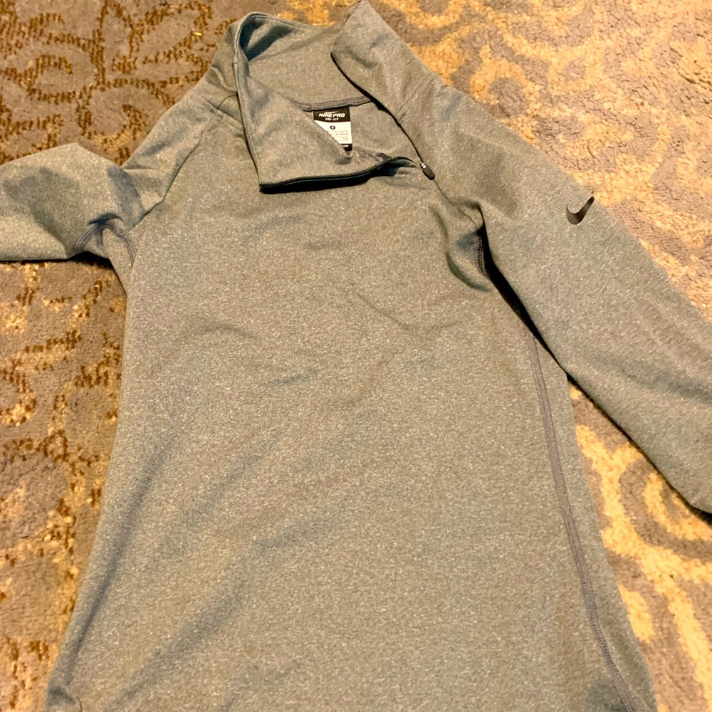 Nike Women’s Running Sweatshirt 1/4 Quarter Zip Gray Size Small